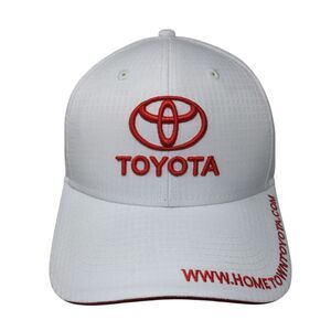Toyota Hometown Strapback Hat White One Size Adjustable Embroidered Atlanta Cap